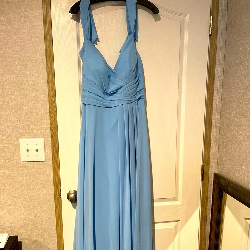 HOW size 16 sky blue bridesmaid dress New  Never worn No alterations Kept in bag